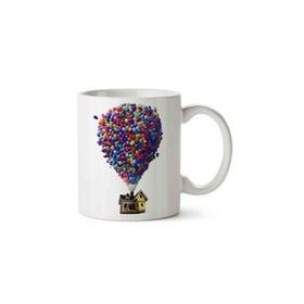 Hobi Shop Yukarı Bak Up Balon Beyaz Porselen Kupa Bardak