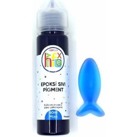 Hobiflex Reçine Bazlı Sıvı Pigment Transparan 60 ml Mavi Epoksi Boya