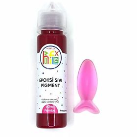 Hobiflex Reçine Bazlı Sıvı Pigment Transparan 60 ml Pembe Epoksi Boya