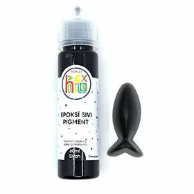 Hobiflex Reçine Bazlı Sıvı Pigment Transparan 60 ml Siyah Epoksi Boya