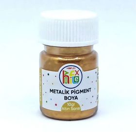 Hobiflex Reçine Metalik Sedefli Pigment 10 gr Altın Sarısı Epoksi Toz Boya