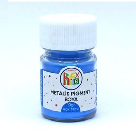 Hobiflex Reçine Metalik Sedefli Pigment 10 GR Metalik Açık Mavi Epoksi Toz Boya