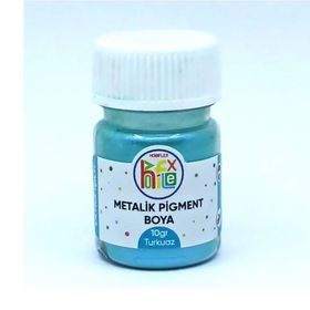 Hobiflex Reçine Metalik Sedefli Pigment 10 gr Turkuaz Epoksi Toz Boya