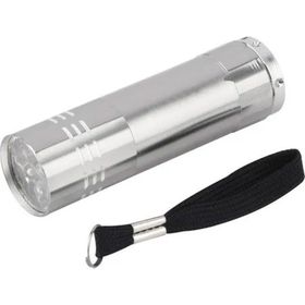 Hobimtek HD-16 Gri Alüminyum Kasa 9 LED Ultra Violet Uv Mini El Feneri