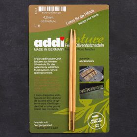 Hobium Addi Nature Olive Wood Click 4 mm 13 cm Misinalı Şiş