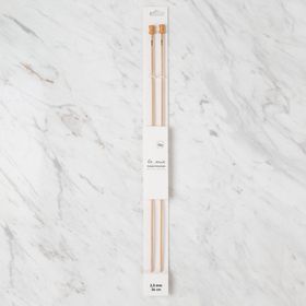 Hobium La Mia Whitewood 2.5 mm 36 cm Ahşap Örgü Şişi