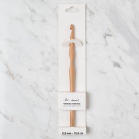 Hobium La Mia Whitewood 5.5 mm 15.5 cm Ahşap Yün Tığ