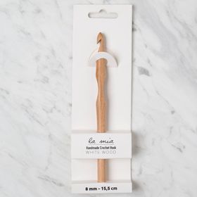 Hobium La Mia Whitewood 8 mm 15.5 cm Ahşap Yün Tığ