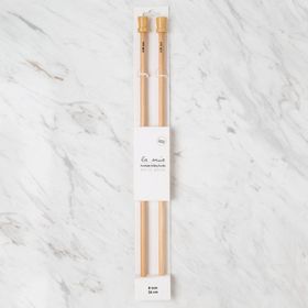 Hobium La Mia Whitewood 8 mm 36 cm Ahşap Örgü Şişi