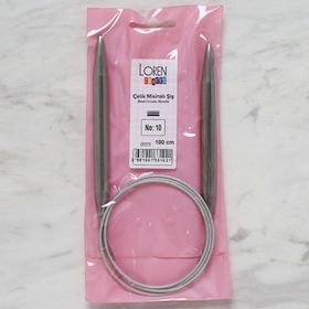 Hobium Loren Crafts 10 mm 100 cm Çelik Misinalı Şiş
