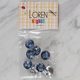 Hobium Loren Crafts 196 Mavi 8'li Düğme