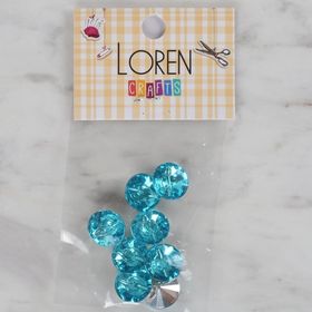 Hobium Loren Crafts 198 Turkuaz 8'li Düğme
