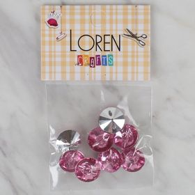 Hobium Loren Crafts 202 Pembe 8'li Düğme