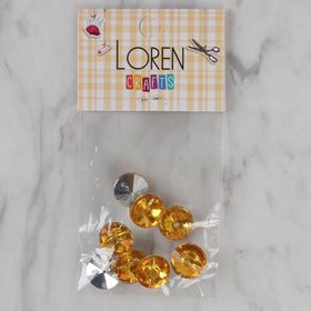 Hobium Loren Crafts 206 Hardal Sarısı 8'li Düğme