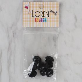Hobium Loren Crafts 230 Siyah 8'li Düğme