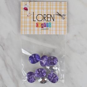 Hobium Loren Crafts 235 Lila Düğme 8'li Düğme
