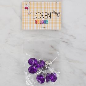 Hobium Loren Crafts 236 Mor 8'li Düğme