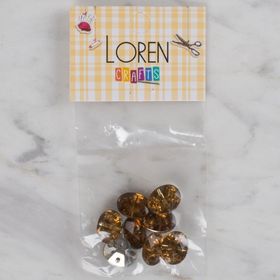 Hobium Loren Crafts 243 Kahverengi 8'li Düğme