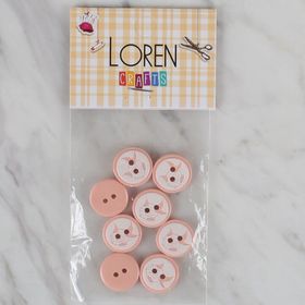 Hobium Loren Crafts 569 Somon Balık 8'li Düğme