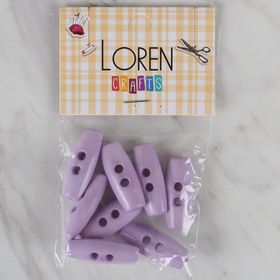 Hobium Loren Crafts 60 Lila Çoban 8'li Düğme