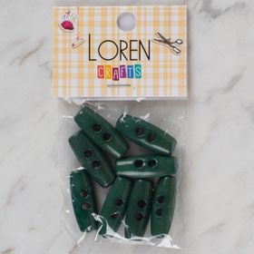 Hobium Loren Crafts 64 Yeşil Çoban 8'li Düğme