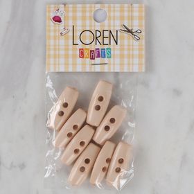 Hobium Loren Crafts 69 Pudra Pembe Çoban 8'li Düğme