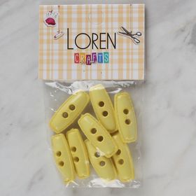 Hobium Loren Crafts 77 Sarı Çoban 8'li Düğme