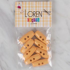 Hobium Loren Crafts 78 Turuncu Çoban 8'li Düğme