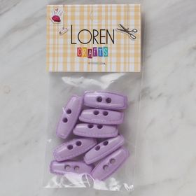 Hobium Loren Crafts 89 Lila Çoban 8'li Düğme
