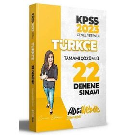 Hoca Webde Yayınları 2023 KPSS Türkçe Tamamı Çözümlü 22 Deneme