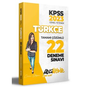Hoca Webde Yayınları 2023 KPSS Türkçe Tamamı Çözümlü 22 Deneme
