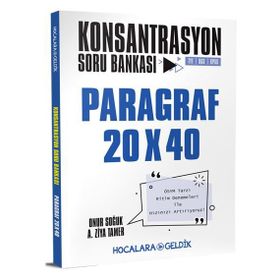 Hocalara Geldik Yayınları TYT Paragraf 20x40 Konsantrasyon Soru Bankası