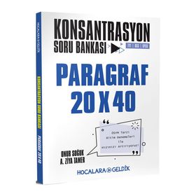 Hocalara Geldik Yayınları TYT Paragraf 20x40 Konsantrasyon Soru Bankası