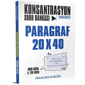 Hocalara Geldik Yayınları TYT Paragraf 20x40 Konsantrasyon Soru Bankası