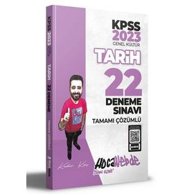 Hocawebde 2023 KPSS Tarih Tamamı Çözümlü 22 Deneme Sınavı
