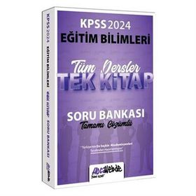 HocaWebde - 2024 KPSS Eğitim Bilimleri Tüm Dersler Tamamı Çözümlü Tek Kitap Soru Bankası