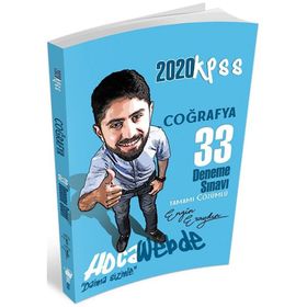 Hocawebde Yayınları 2020 KPSS Coğrafya 33 Deneme
