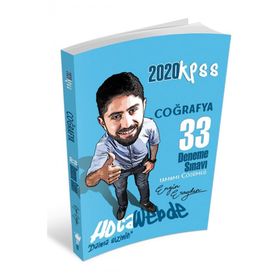 Hocawebde Yayınları 2020 KPSS Coğrafya 33 Deneme