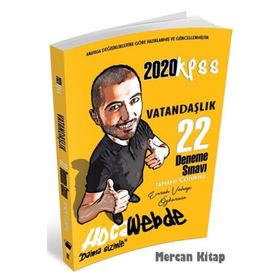 HocaWebde Yayınları 2020 KPSS Vatandaşlık 22 Deneme