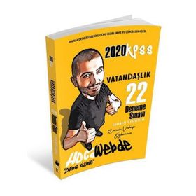 HocaWebde Yayınları 2020 KPSS Vatandaşlık 22 Deneme