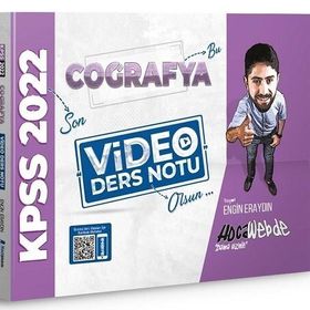 HocaWebde Yayınları 2022 KPSS Coğrafya Video Ders Notu