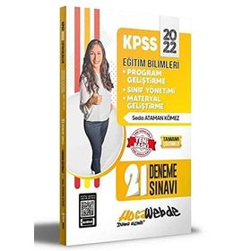 Hocawebde Yayınları 2022 KPSS Eğitim Bilimleri Program Geliştirme - Sınıf Yönetimi - Materyal Geliştirme 21 Deneme Sınavı