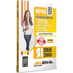 Hocawebde Yayınları 2022 KPSS Eğitim Bilimleri Program Geliştirme - Sınıf Yönetimi - Materyal Geliştirme 21 Deneme Sınavı