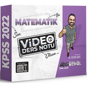 HocaWebde Yayınları 2022 KPSS Matematik Video Ders Notu