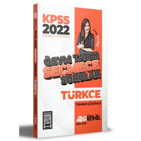 Hocawebde Yayınları 2022 Kpss Türkçe Ösym Tarzı Seçmece Sorular Tamamı Çözümlü Soru Bankası