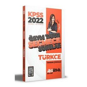 Hocawebde Yayınları 2022 Kpss Türkçe Ösym Tarzı Seçmece Sorular Tamamı Çözümlü Soru Bankası
