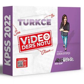 HocaWebde Yayınları 2022 KPSS Türkçe Video Ders Notu
