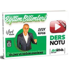 HocaWebde Yayınları - 2024 KPSS Eğitim Bilimleri Ölçme ve Değerlendirme Video Ders Notu