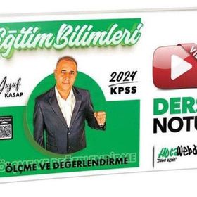 HocaWebde Yayınları - 2024 KPSS Eğitim Bilimleri Ölçme ve Değerlendirme Video Ders Notu