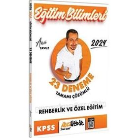 HocaWebde Yayınları 2024 KPSS Eğitim Bilimleri Rehberlik ve Özel Eğitim Tamamı Çözümlü 23 Deneme